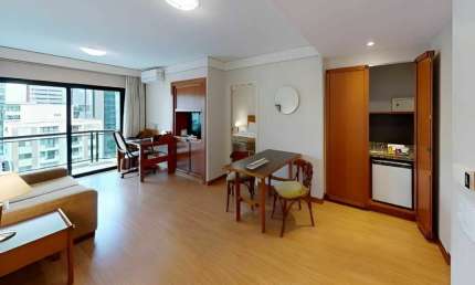 Flat Estanplaza Nações Unidas, disponível para venda com 42m², 01 dormitório e 01 vaga de garagem