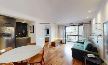 Flat transamérica higienópolis classic disponível para venda com 45m², 01 dorm e 01 vaga de garagem