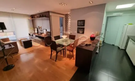 Flat no Saint Thomas disponível para locação com 1 dorm e 1 vaga ao lado da Avenida Brigadeiro.