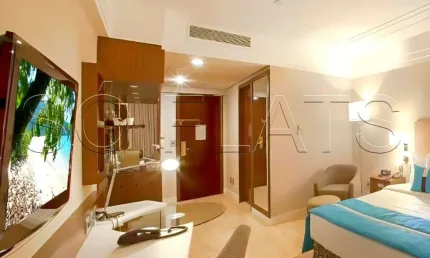 Flat radisson alphaville 30m² 1 dormitório 1 vaga para investimento no pool.