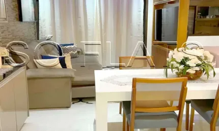 Excelente flat bem localizado no Jardins para locação com 1 dormitório e 1 vaga.