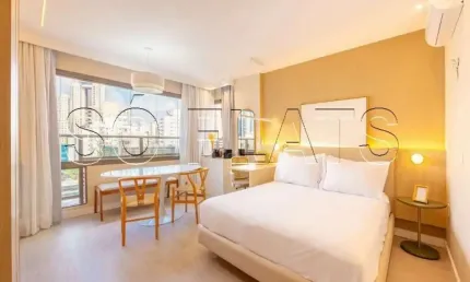 Residencial DSG Itaim disponível para locação com 28m², 1 dormitório ao lado da Av. Santo Amaro