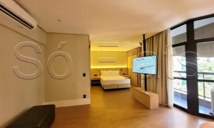 Apto Address Faria Lima disponível para locação com 42m², 01 dormitório e 01 vaga de garagem