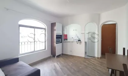 Higienópolis flat, apartamento disponível para venda com 40m², 01 dorm e 01 vaga.