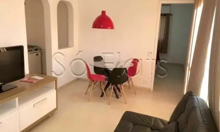 Apto no Paulista Flat I com 37m², 1 dormitório e 1 vaga, disponível para locação no Jardim Paulista.