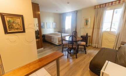 Flat Wyndham São Paulo Paulista disponível para venda com 27m², 1 dormitório e 1 vaga de garagem