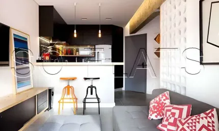 Flat contemporâneo, disponível para venda com 57m², 01 dorm e 01 vaga