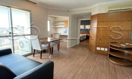 Flat disponível para locação na Rua Bela Cintra, próximo a Av. Paulista e Shopping Frei Caneca.