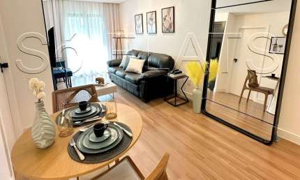 Flat Estanplaza Nações Unidas, disponível para venda com 45m², 01 dormitório e 01 vaga de garagem