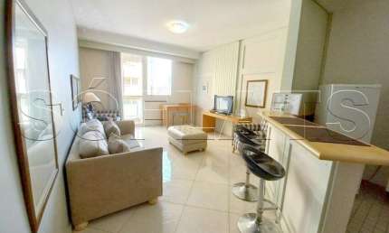 Flat no Sequoia com 56m², 1 dormitório e 1 vaga, disponível para locação em Alphaville.