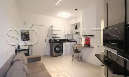Flat no stagium studio, disponível para locação contendo 35m², 1 dormitório e 1 vaga de garagem.