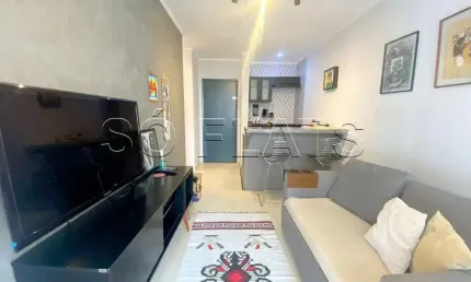 Apto moema top life, apto disponível para locação com 37m², 01 dorm e 01 vaga de garagem