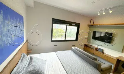 Residencial Viva Benx Vila Olímpia, flat disponível para locação com 24m² e 1 dormitório