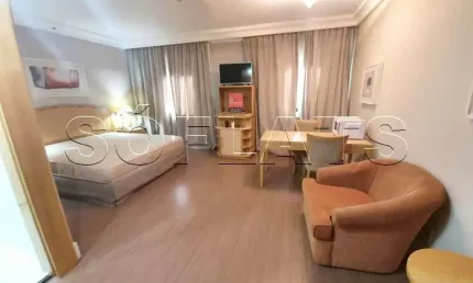 Flat em higienopolis totalmente mobiliado com 28m² à venda.