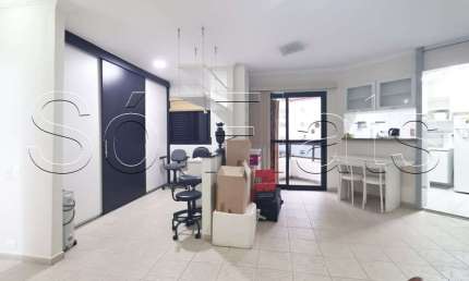 Flat com excelente localização próximo do Ginásio Ibirapuera e da Av. Paulista, disponível locação.