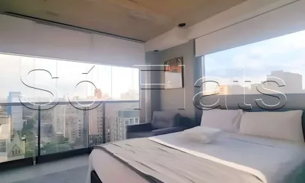 Flat no On Lorena disponível para locação com 23m² e 1 dorm. localizado ao lado da Av 9 de Julho.