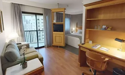 Flat com 1 quarto à venda na Avenida Jandira, 501, Moema, São Paulo
