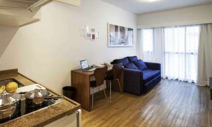 Flat Adágio Itaim 33m² 1 dormitório 1 vaga para locação com entrada imediata.
