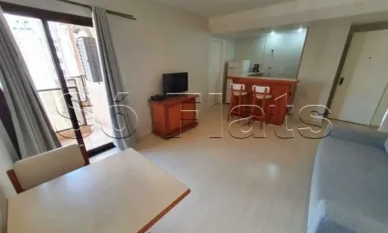 EDIF PAULISTANIA - Flat Nos Jardins com 1 Dorm 45m² e 1 vaga.