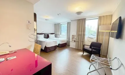 Flat com 1 quarto à venda na Avenida Brigadeiro Faria Lima, 3989, Jardim Paulistano, São Paulo