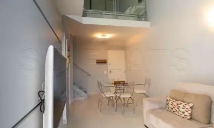 Flat à venda no the blue loft , com 47 m², 1 dormitório, 1 vaga totalmente mobiliado.