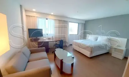 Flat Bourbon Ibirapuera 27m² 1 dormitório 1 vaga em Moema, disponível para locação para locação.