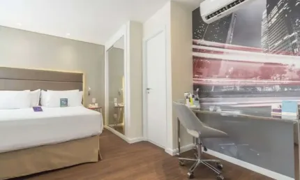 Mercure Vila Olímpia, flat totalmente mobiliado e com serviços para investimento.