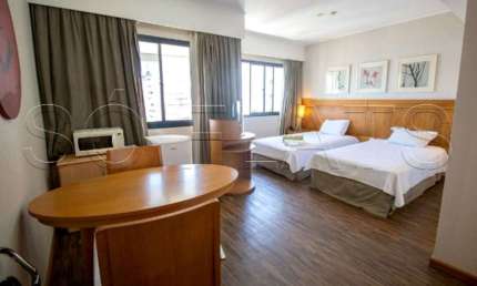 Flat com 1 quarto à venda na Avenida Rouxinol, 57, Moema, São Paulo