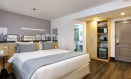 Flat mobiliado disponível para venda com 28m² e 01 vaga de garagem