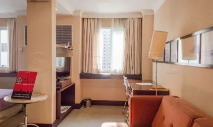 Flat Transamérica International Plaza disponível para venda com 40m², 02 dorms e 01 vaga de garagem