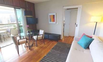 FLAT NO BROOKLIN NO POOL PARA INVESTIMENTO E MORADIA