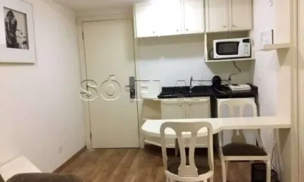 Flat em Moema disponível para venda com 30m² e 01 vaga de garagem