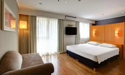 Flat Slaviero Essential São Paulo Ibirapuera disponível para venda com 35m² e 01 vaga de garagem