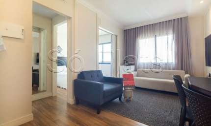 Flat disponível para locação no The Universe contendo 27m², 1 dormitório e 1 vaga de garagem.