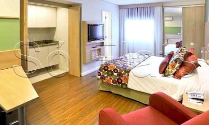 Flat Nações Unidas disponível para locação em Santo Amaro próximo a Marg. Pinheiros.