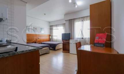 Flat em Moema para locação próximo a faculdade Anhembi Morumbi,  Av. Helio Pellegrino e Sto Amaro