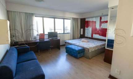 Flat no Melia Ibirapuera com 33m² e 1 dormitório disponível para locação na Av. Ibirapuera.