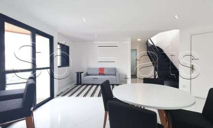Flat no Free Flex, apto disponível para locação na cobertura com 110m², 2 dormitórios e 3 vagas