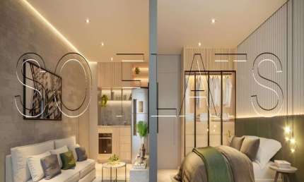 Re Radisson Haus Mitre NY, apartamento disponível para venda com 56m², 2 dormitórios e 1 vaga