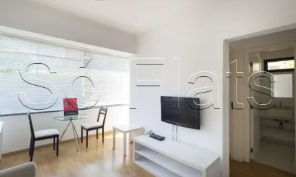 Flat no morumbi business com 40m² 1 dormitório e 1 vaga para locação próximo a hebe camargo.