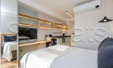 Residencial Air Brooklin, flat disponível para locação contendo 30m² e 1 dormitório.