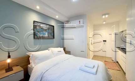 Flat no Residencial You Faria Lima com 24m², 1 dormitório e 1 vaga, disponível para locação.