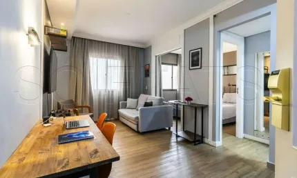 Flat The World disponível para venda com 30m², 1 Dormitório e 1 vaga de garagem