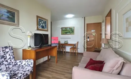 Flat mercure sp berrini disponível para venda com 54m², 02 dormitórios e 02 vagas de garagem