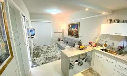 Flat Ninety disponível para venda com 33m², 1 dormitório e 1 vaga de garagem
