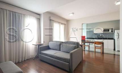 Flat Royal Brooklin disponível para venda com 43m², 1 dormitório e 1 vaga de garagem