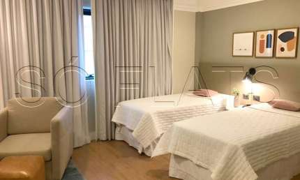 Flat Transamerica Bela Cintra, disponível para venda com 27m², 1 dormitório e 1 vaga