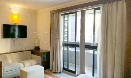 Flat disponível para locação totalmente mobiliado para locação próx a av brig faria lima.
