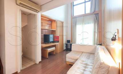Flat International Duplex disponível para venda com 42m², 01 dorm e 01 vaga de garagem
