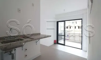 Studio disponível para locação com 30m² e 1 dorm, muito bem localizado ao lado da PUC e Av Sumaré.